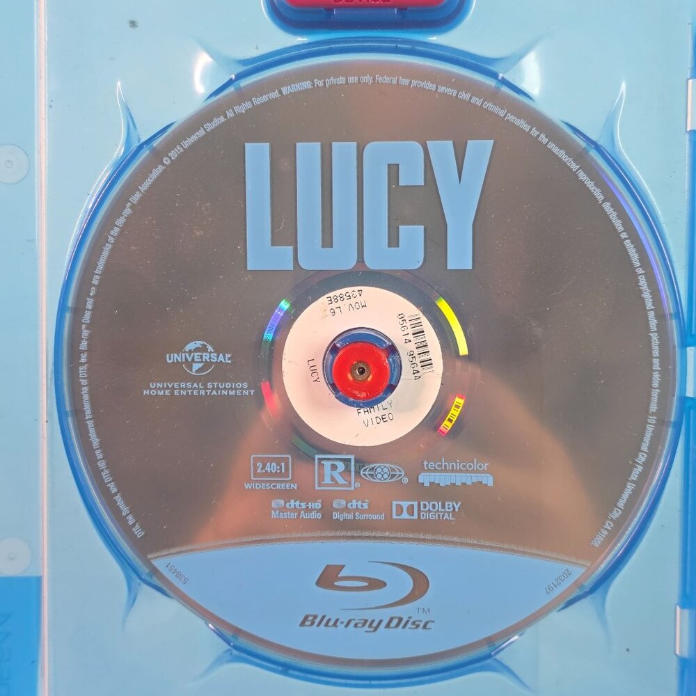 Lucy Blu-Ray Disc Universal Studios Home Entertainment